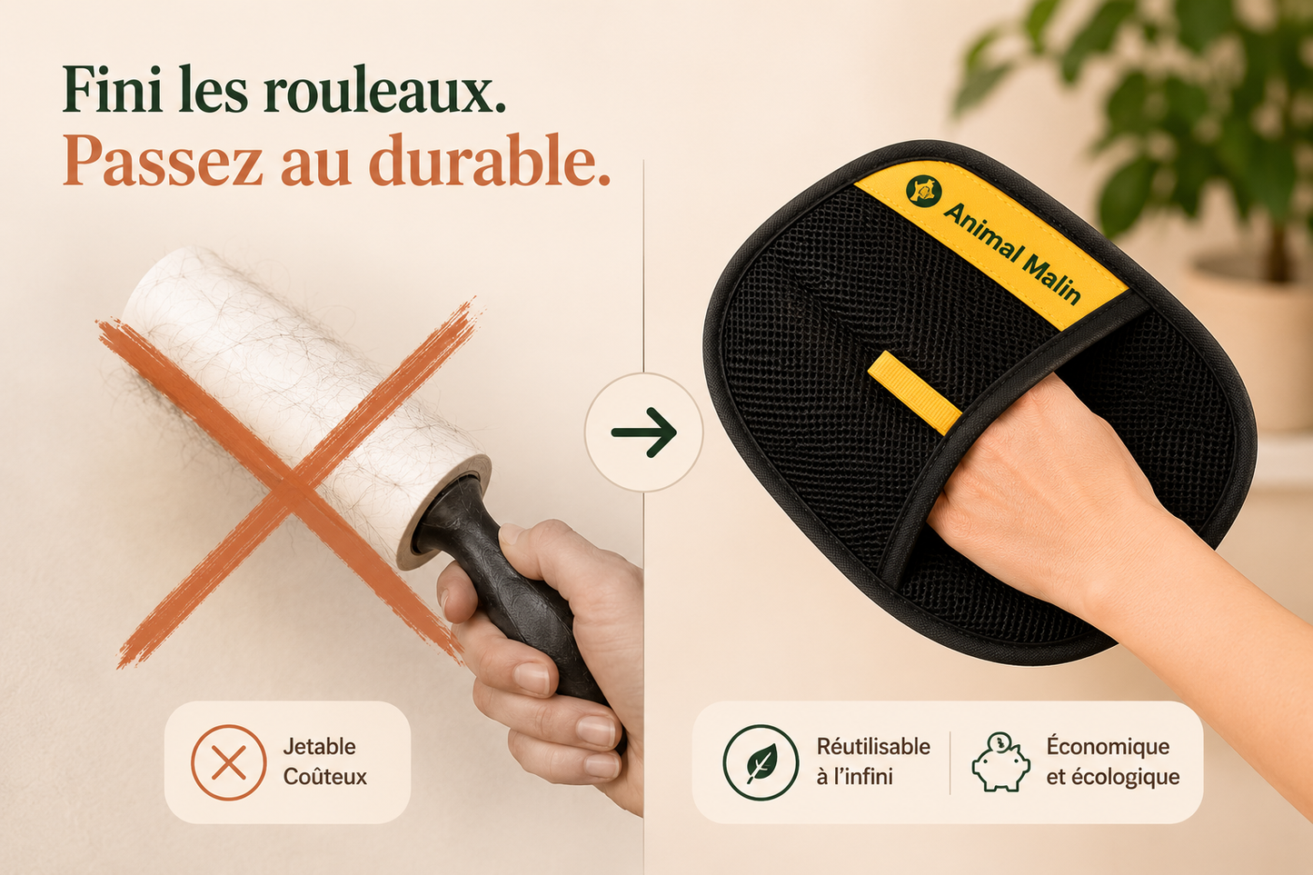 Le Gant Malin™ — Anti-Poils Express