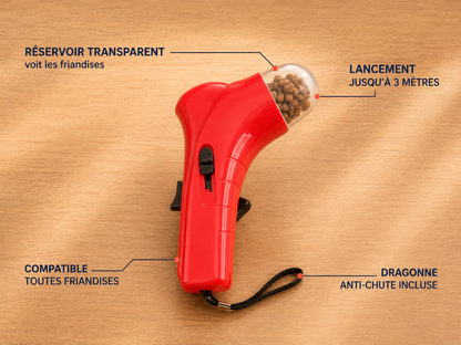Le Lanci-Croc Malin™ Le propulseur interactif qui stimule son instinct