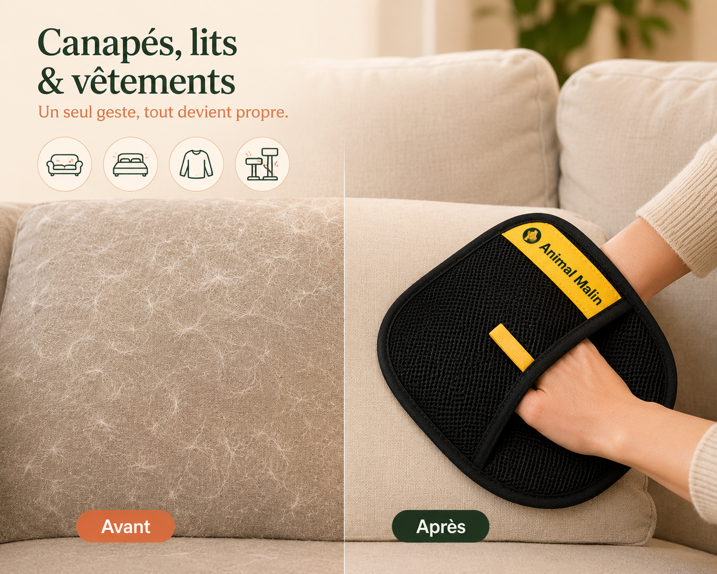 Le Gant Malin™ — Anti-Poils Express