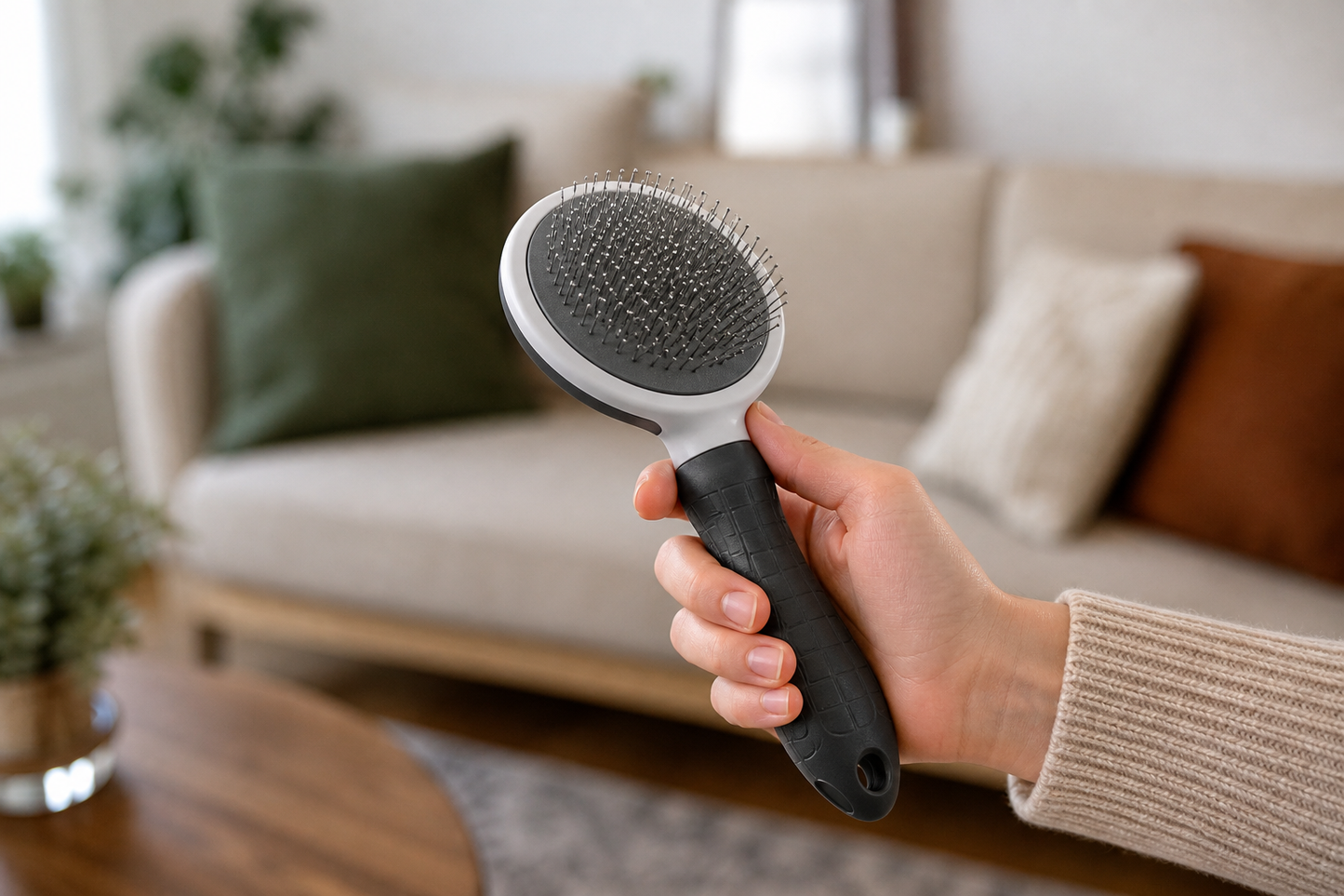 La Brosse Nuage™ — Autonettoyante & Massante