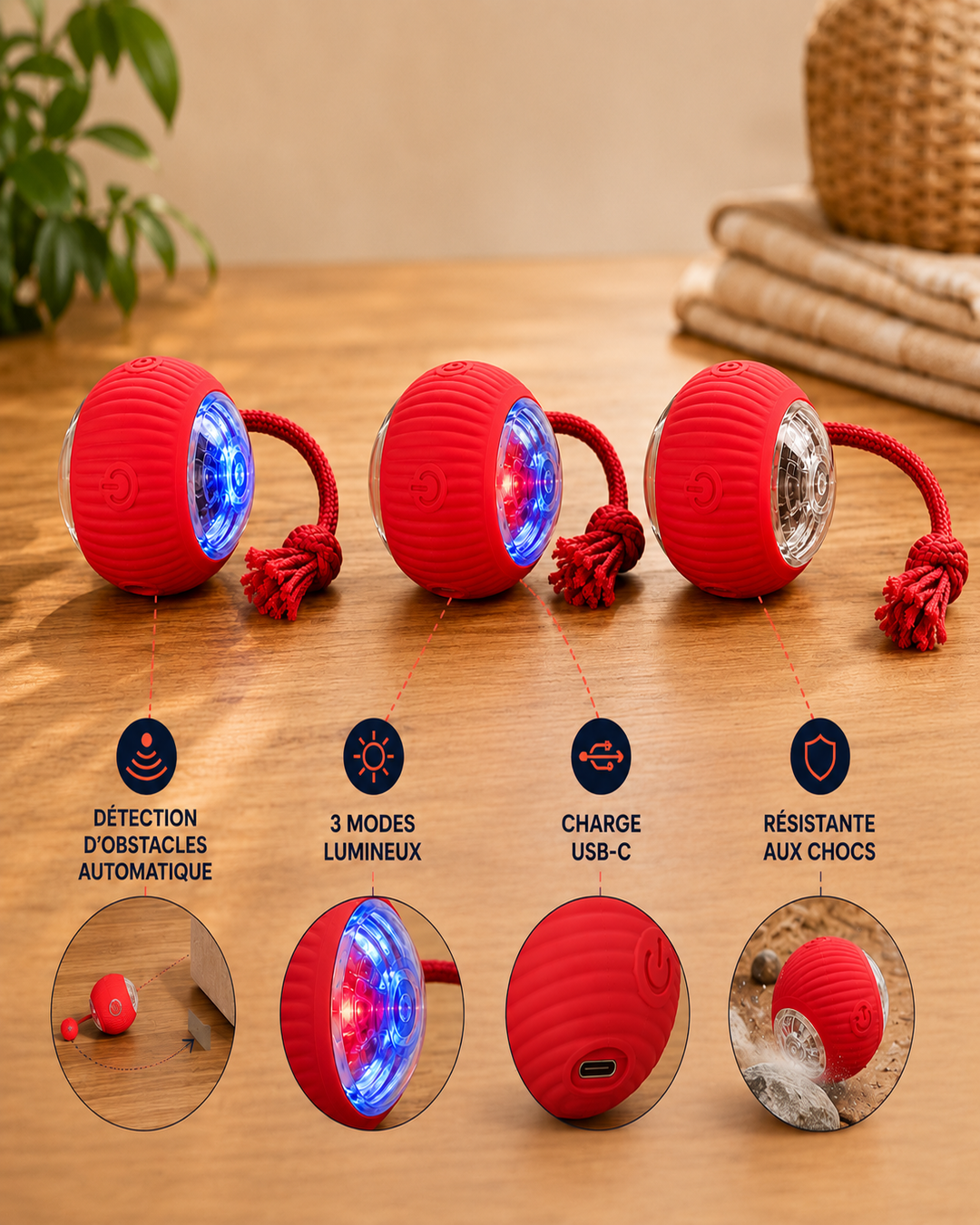 La Balle Vagabonde™ — Votre chien joue. Vous vous reposez. Sans culpabilité.